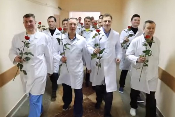 привітання, відео, онкодиспансер