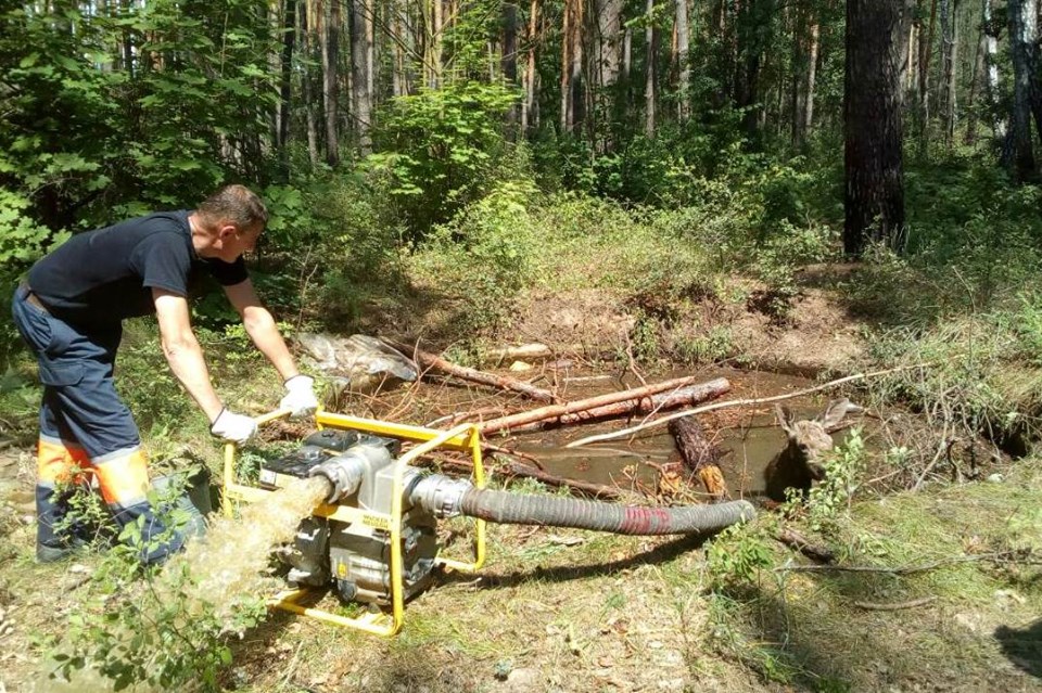 лосеня, рятувальники, пастка