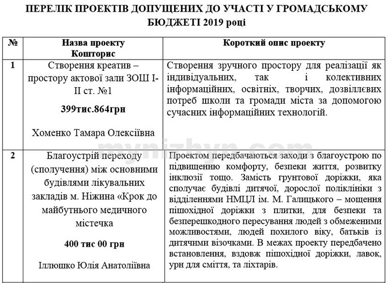 громадські проекти, голосування