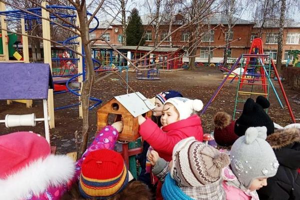 діти, птахи, годівнички, ДНЗ №13