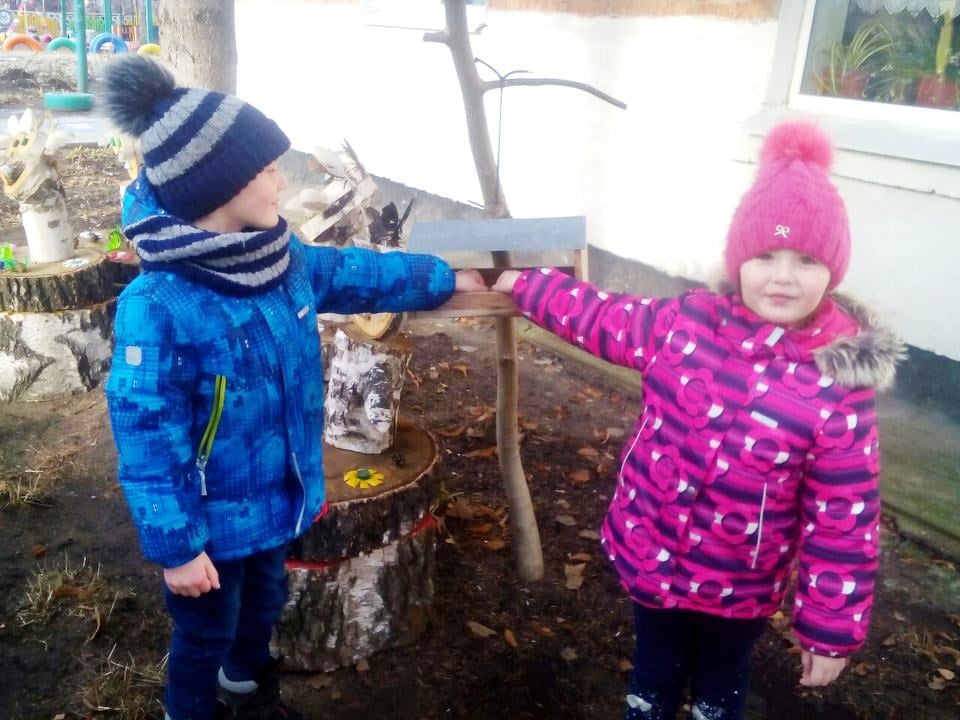 діти, птахи, годівнички, ДНЗ №13