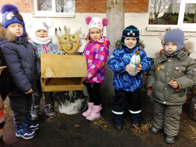 діти, птахи, годівнички, ДНЗ №13