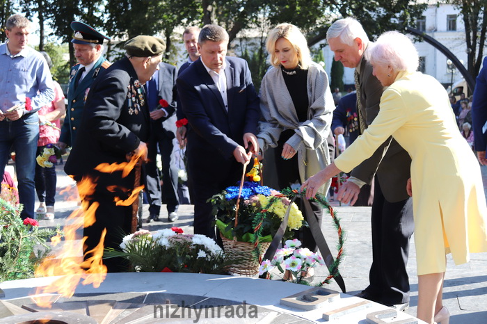 визволення міста, відзначення, мітинг, Вічний вогонь