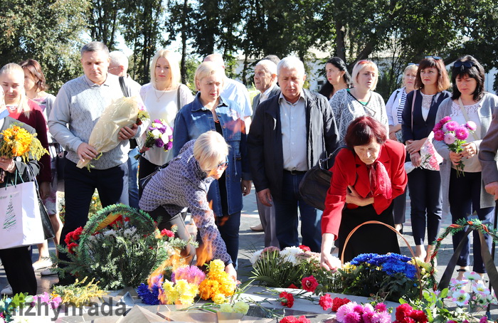 визволення міста, відзначення, мітинг, Вічний вогонь