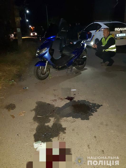 ДТП, мопед, поліцейське авто