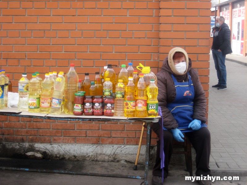 Ніжин, ринок, торгівля, маски