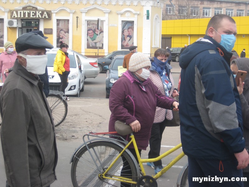 Ніжин, ринок, торгівля, маски