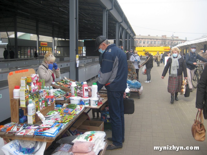 Ніжин, ринок, торгівля, маски