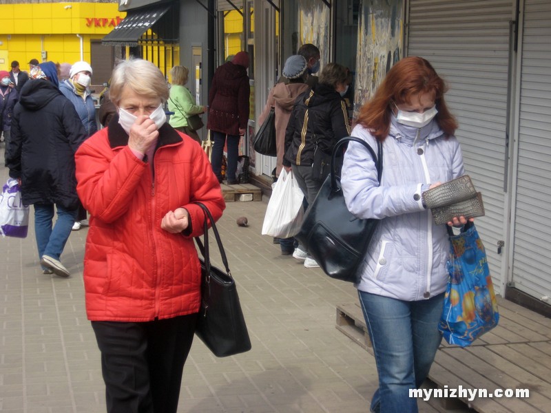 Ніжин, ринок, торгівля, маски