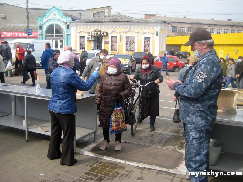 Ніжин, ринок, торгівля, маски