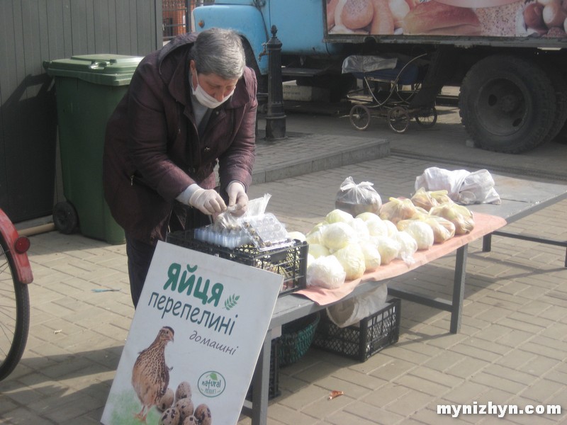 Ніжин, ринок, торгівля, маски