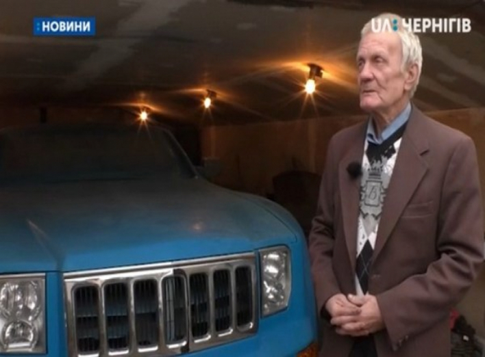 Як ніжинський пенсіонер-винахідник створює машину своєї мрії. Відео