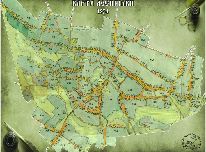 Унікальна карта села на Ніжинщині 150-річної давнини 