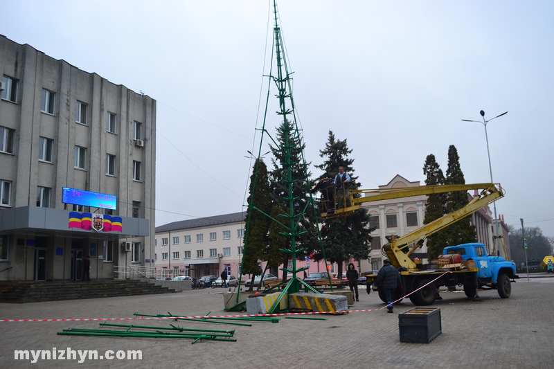 новорічна ялинка, площа, монтаж, Новий рік